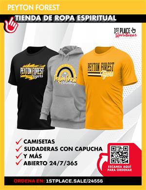 Imagen y código QR para pedir ropa deportiva de Peyton Forest